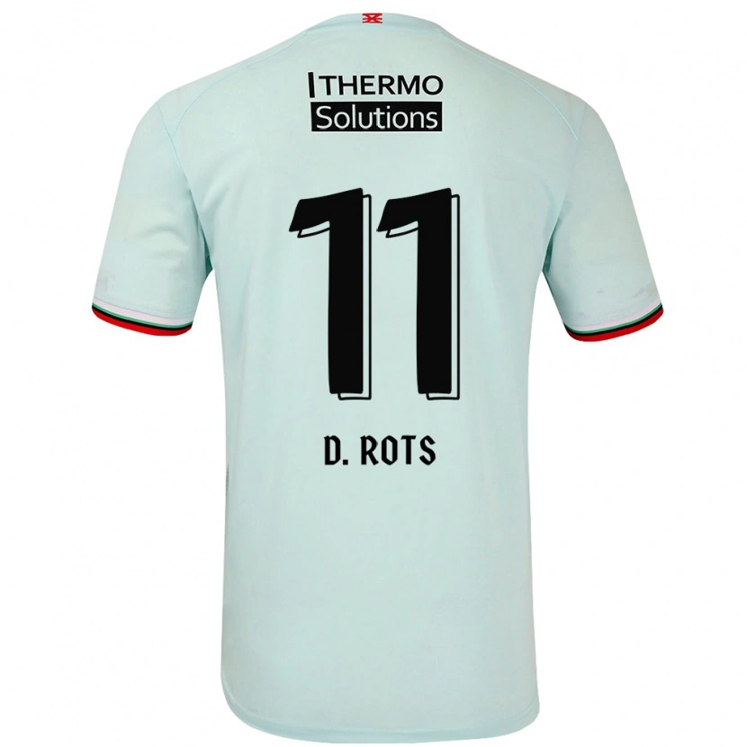 Danxen Barn Daan Rots #11 Ljusgrön Bortatröja Matchtröjor 2024/25 Tröjor T-Tröja