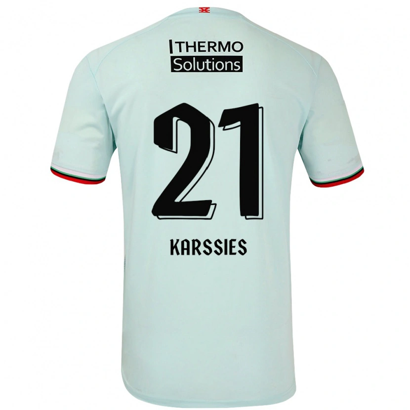 Danxen Barn Sam Karssies #21 Ljusgrön Bortatröja Matchtröjor 2024/25 Tröjor T-Tröja