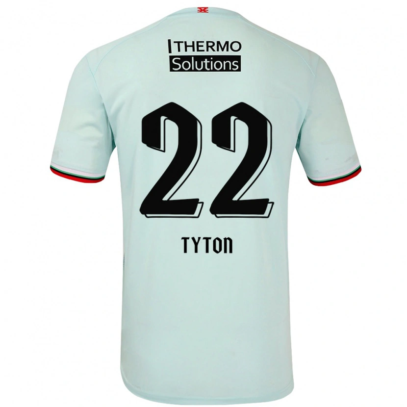 Danxen Barn Przemyslaw Tyton #22 Ljusgrön Bortatröja Matchtröjor 2024/25 Tröjor T-Tröja
