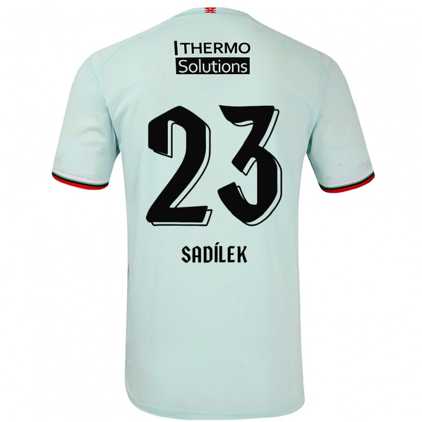 Danxen Barn Michal Sadílek #23 Ljusgrön Bortatröja Matchtröjor 2024/25 Tröjor T-Tröja