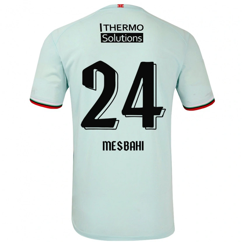 Danxen Barn Juliën Mesbahi #24 Ljusgrön Bortatröja Matchtröjor 2024/25 Tröjor T-Tröja