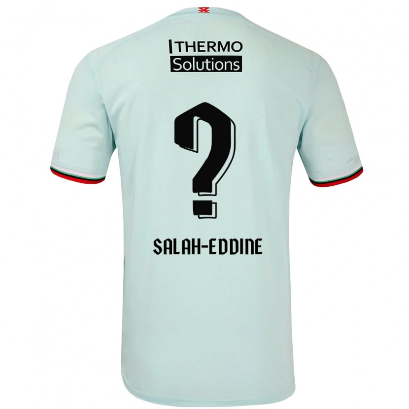 Danxen Barn Ibrahim Salah-Eddine #0 Ljusgrön Bortatröja Matchtröjor 2024/25 Tröjor T-Tröja