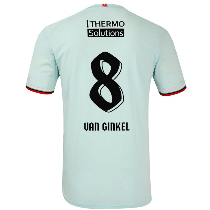 Danxen Barn Danique Van Ginkel #8 Ljusgrön Bortatröja Matchtröjor 2024/25 Tröjor T-Tröja