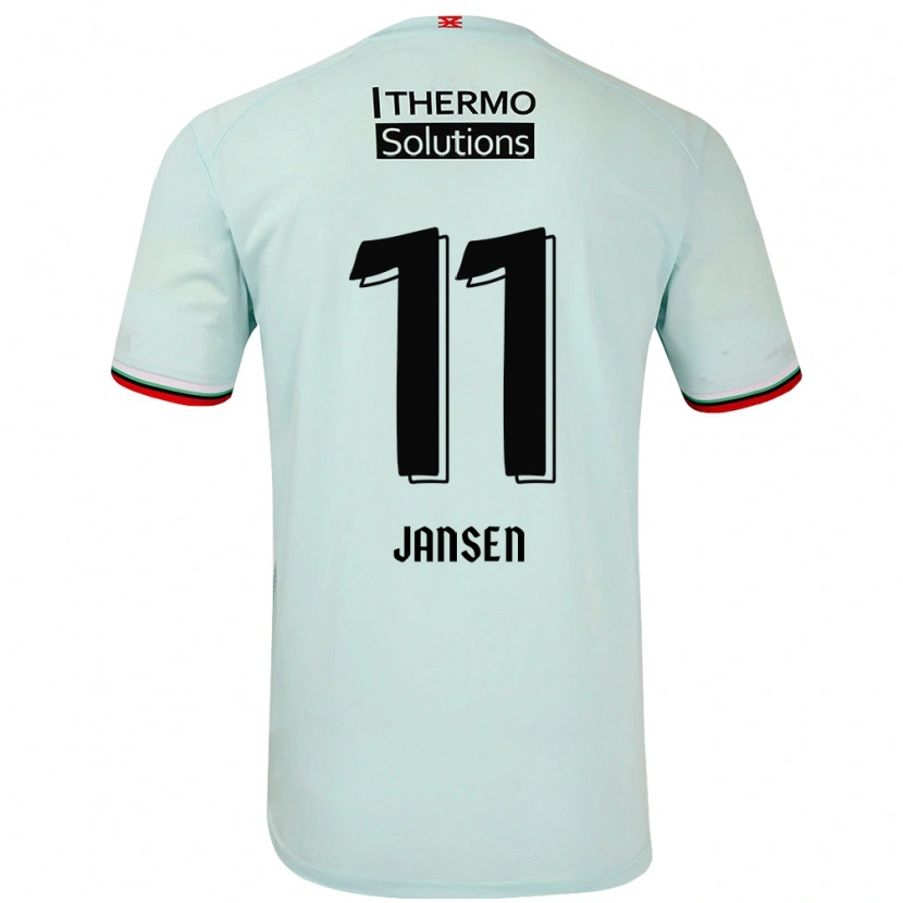 Danxen Barn Renate Jansen #11 Ljusgrön Bortatröja Matchtröjor 2024/25 Tröjor T-Tröja