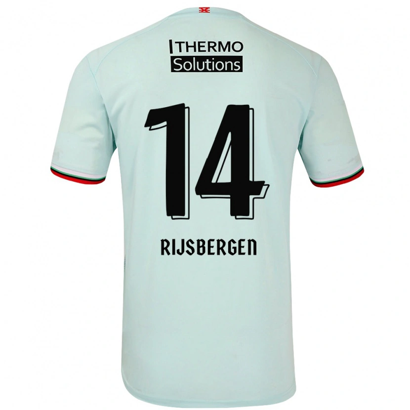 Danxen Barn Liz Rijsbergen #14 Ljusgrön Bortatröja Matchtröjor 2024/25 Tröjor T-Tröja