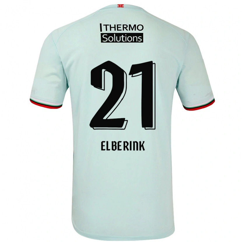 Danxen Barn Eva Oude Elberink #21 Ljusgrön Bortatröja Matchtröjor 2024/25 Tröjor T-Tröja