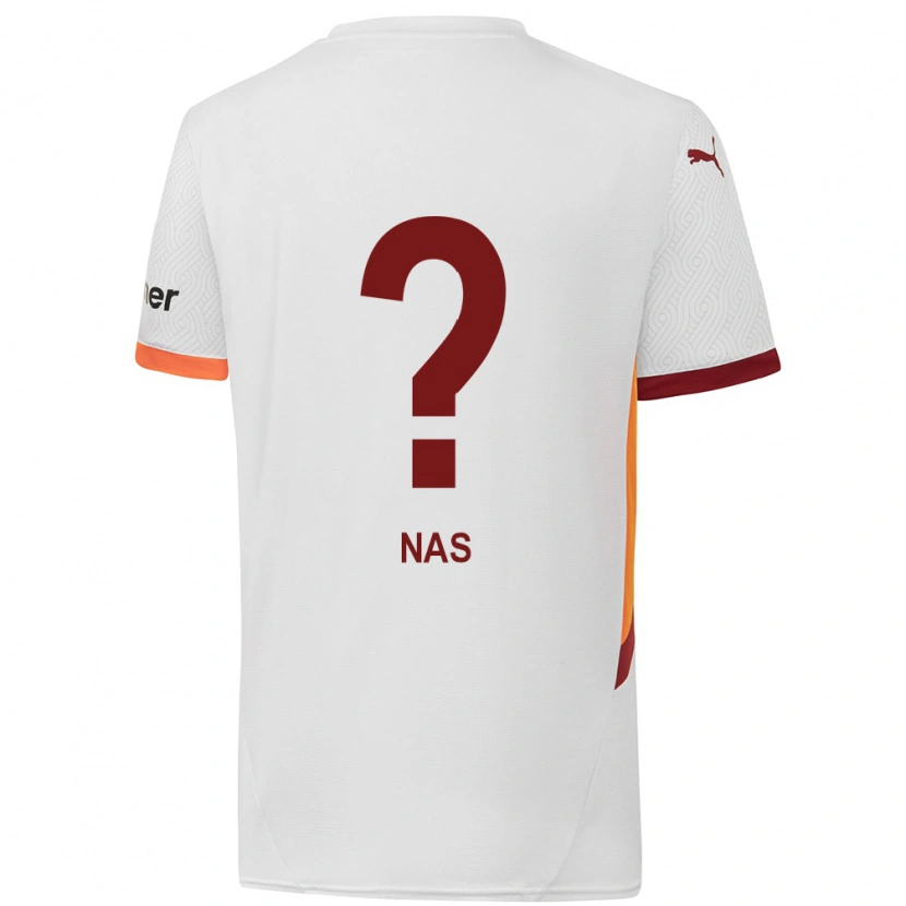 Danxen Barn Siraçhan Nas #0 Vit Gulröd Bortatröja Matchtröjor 2024/25 Tröjor T-Tröja