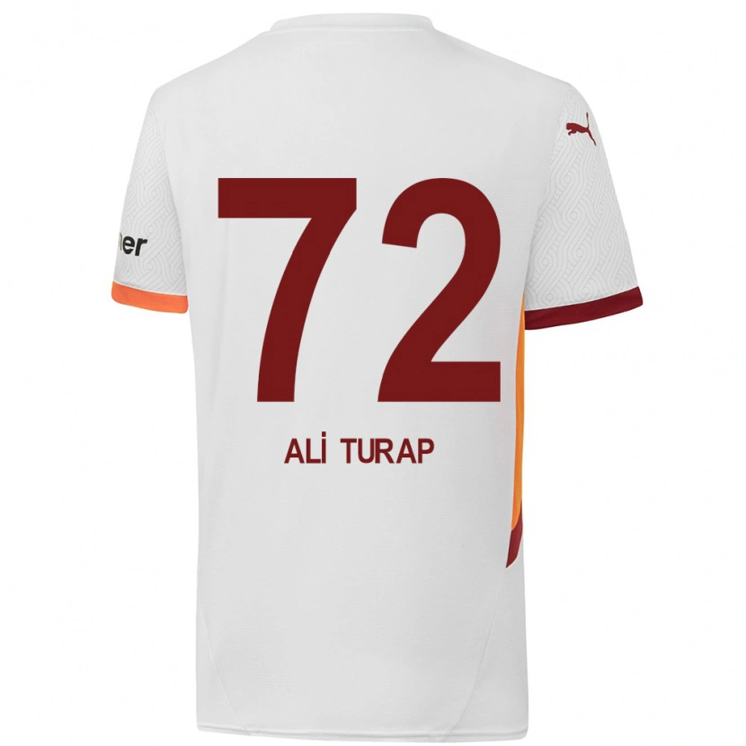 Danxen Barn Ali Turap Bülbül #72 Vit Gulröd Bortatröja Matchtröjor 2024/25 Tröjor T-Tröja