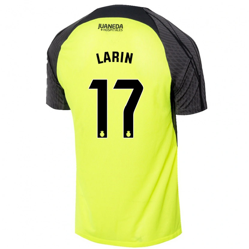 Danxen Barn Cyle Larin #17 Fluorescerande Grön Svart Bortatröja Matchtröjor 2024/25 Tröjor T-Tröja