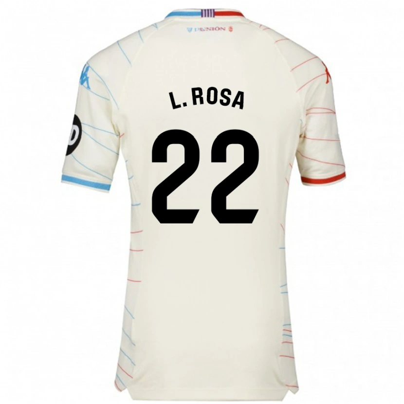 Danxen Barn Lucas Rosa #22 Vit Röd Blå Bortatröja Matchtröjor 2024/25 Tröjor T-Tröja