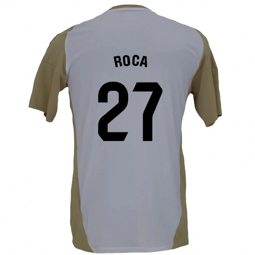Danxen Barn Joel Roca #27 Brun Vit Bortatröja Matchtröjor 2024/25 Tröjor T-Tröja