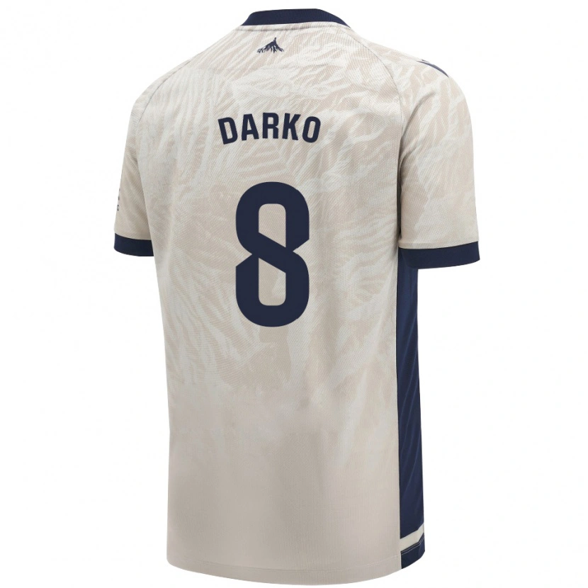 Danxen Barn Darko Brasanac #8 Ljusgrå Bortatröja Matchtröjor 2024/25 Tröjor T-Tröja