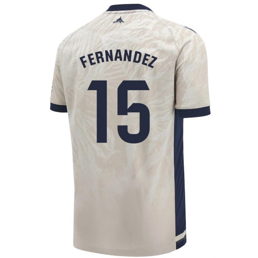 Danxen Barn Leyre Fernández Sánchez #15 Ljusgrå Bortatröja Matchtröjor 2024/25 Tröjor T-Tröja