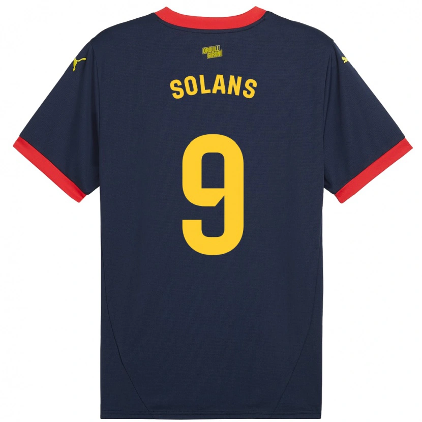 Danxen Barn Sergi Solans #9 Marinröd Bortatröja Matchtröjor 2024/25 Tröjor T-Tröja