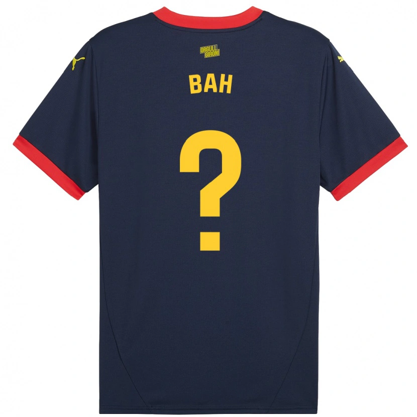 Danxen Barn Mousta Bah #0 Marinröd Bortatröja Matchtröjor 2024/25 Tröjor T-Tröja