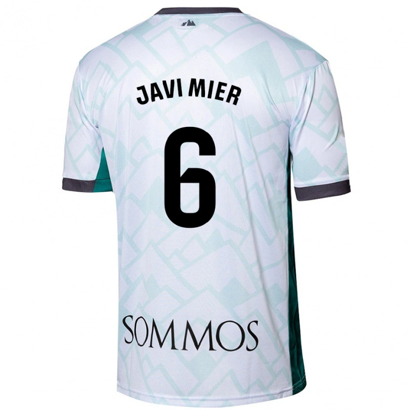 Danxen Barn Javi Mier #6 Vit Grön Bortatröja Matchtröjor 2024/25 Tröjor T-Tröja