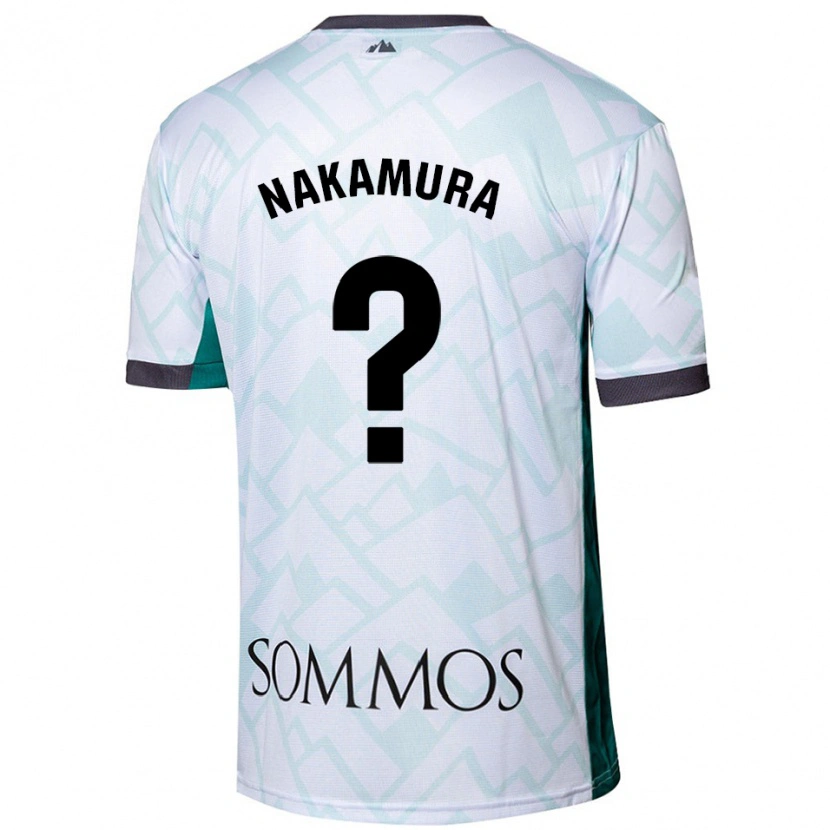 Danxen Barn Togo Nakamura #0 Vit Grön Bortatröja Matchtröjor 2024/25 Tröjor T-Tröja
