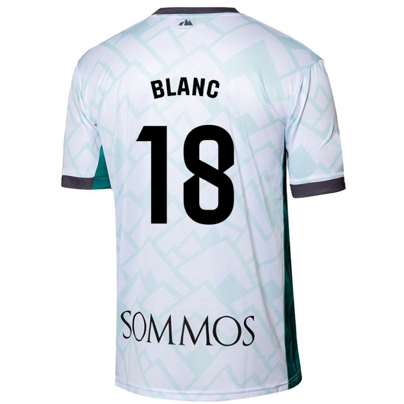 Danxen Barn Laia Blanc #18 Vit Grön Bortatröja Matchtröjor 2024/25 Tröjor T-Tröja