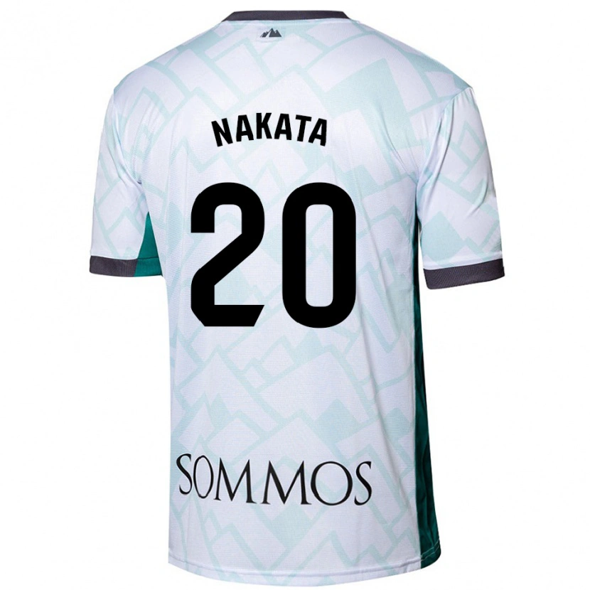 Danxen Barn Yuki Nakata #20 Vit Grön Bortatröja Matchtröjor 2024/25 Tröjor T-Tröja