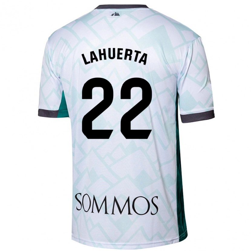 Danxen Barn Gema Lahuerta #22 Vit Grön Bortatröja Matchtröjor 2024/25 Tröjor T-Tröja
