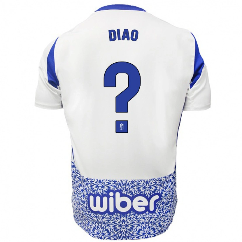 Danxen Barn Siren Diao #0 Vit Blå Bortatröja Matchtröjor 2024/25 Tröjor T-Tröja
