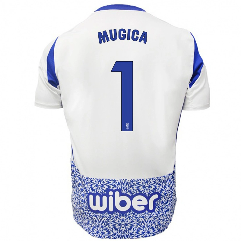 Danxen Barn Juan Múgica #1 Vit Blå Bortatröja Matchtröjor 2024/25 Tröjor T-Tröja