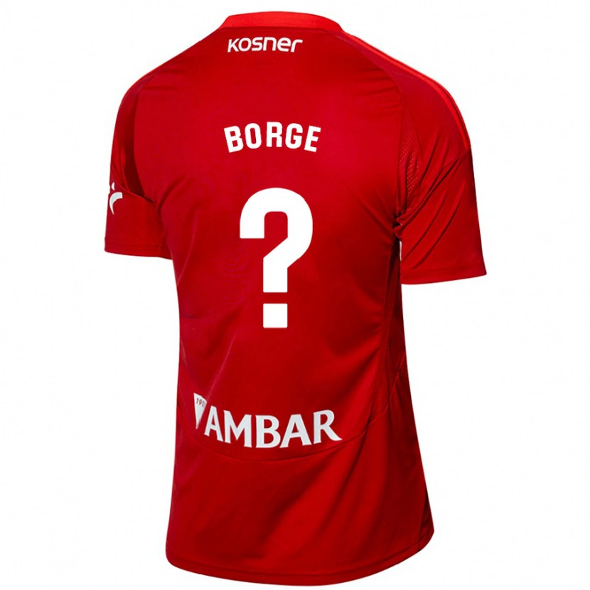 Danxen Barn Andrés Borge #0 Vit Blå Bortatröja Matchtröjor 2024/25 Tröjor T-Tröja