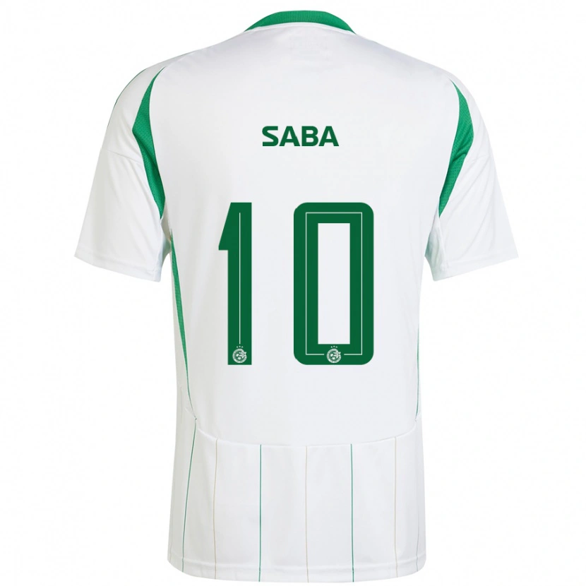 Danxen Barn Dia Saba #10 Vit Grön Bortatröja Matchtröjor 2024/25 Tröjor T-Tröja
