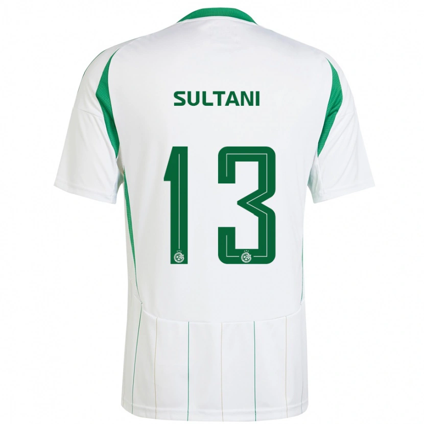 Danxen Barn Tomás Sultani #13 Vit Grön Bortatröja Matchtröjor 2024/25 Tröjor T-Tröja