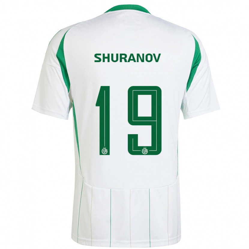 Danxen Barn Erik Shuranov #19 Vit Grön Bortatröja Matchtröjor 2024/25 Tröjor T-Tröja