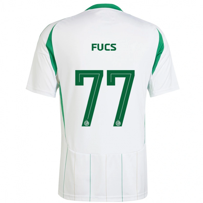 Danxen Barn Roee Fucs #77 Vit Grön Bortatröja Matchtröjor 2024/25 Tröjor T-Tröja