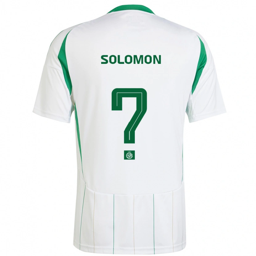 Danxen Barn Itay Solomon #0 Vit Grön Bortatröja Matchtröjor 2024/25 Tröjor T-Tröja