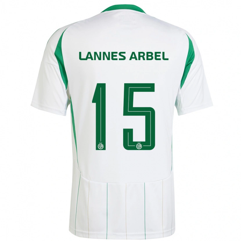 Danxen Barn Tomer Lannes Arbel #15 Vit Grön Bortatröja Matchtröjor 2024/25 Tröjor T-Tröja
