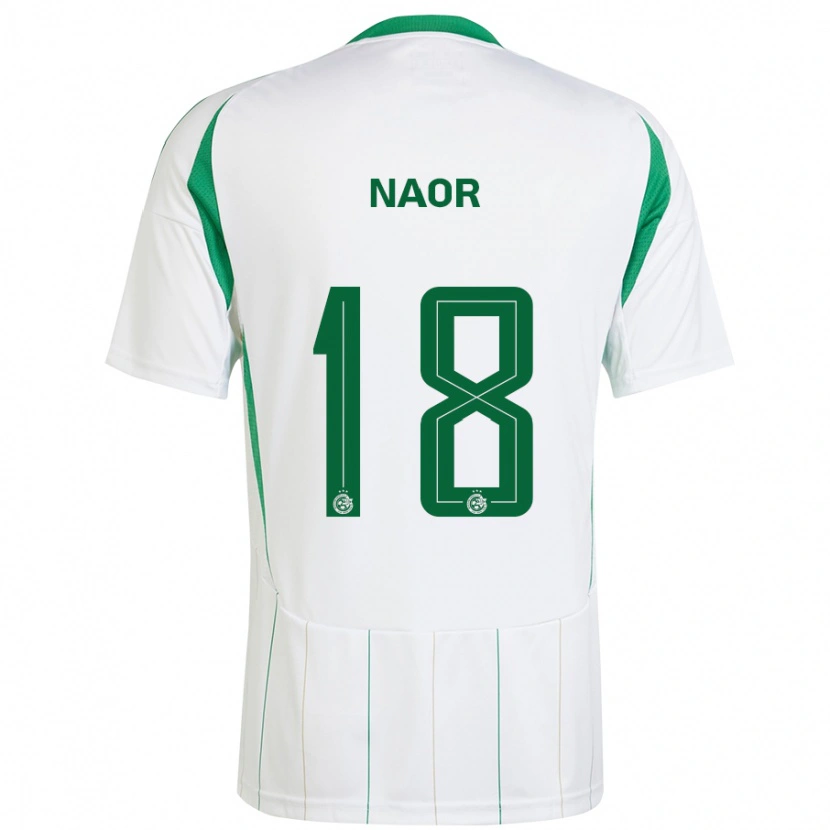 Danxen Barn Goni Naor #18 Vit Grön Bortatröja Matchtröjor 2024/25 Tröjor T-Tröja