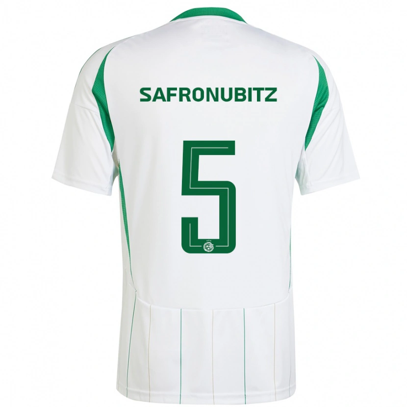 Danxen Barn Dan Safronubitz #5 Vit Grön Bortatröja Matchtröjor 2024/25 Tröjor T-Tröja