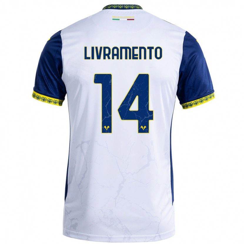 Danxen Barn Dailon Rocha Livramento #14 Vit Blå Bortatröja Matchtröjor 2024/25 Tröjor T-Tröja