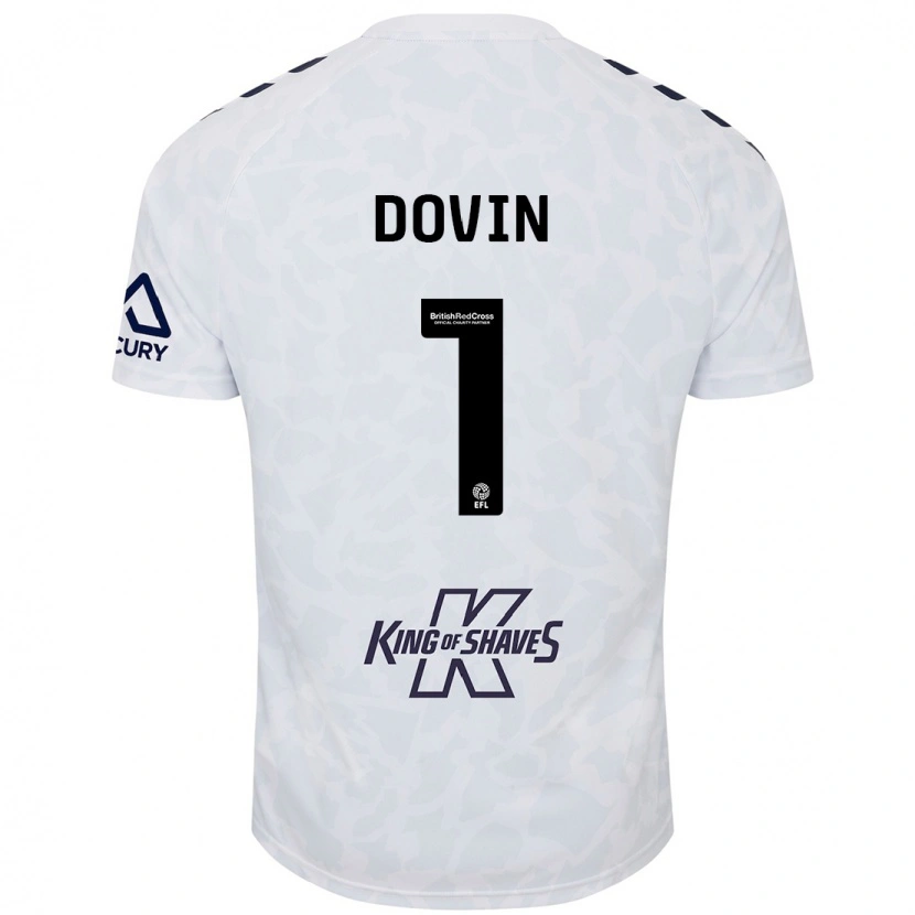 Danxen Barn Oliver Dovin #1 Vit Bortatröja Matchtröjor 2024/25 Tröjor T-Tröja