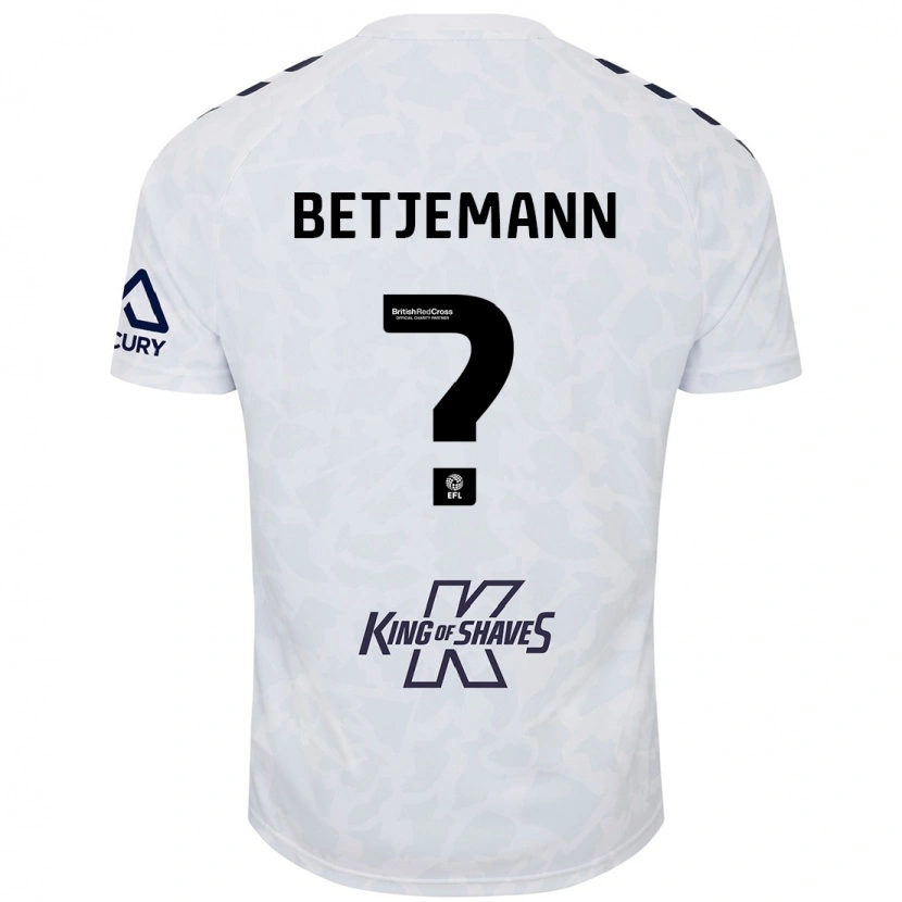 Danxen Barn Elliot Betjemann #0 Vit Bortatröja Matchtröjor 2024/25 Tröjor T-Tröja
