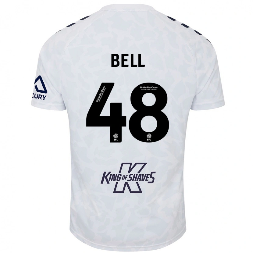 Danxen Barn Luke Bell #48 Vit Bortatröja Matchtröjor 2024/25 Tröjor T-Tröja