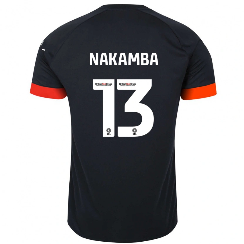 Danxen Barn Marvelous Nakamba #13 Svart Orange Bortatröja Matchtröjor 2024/25 Tröjor T-Tröja