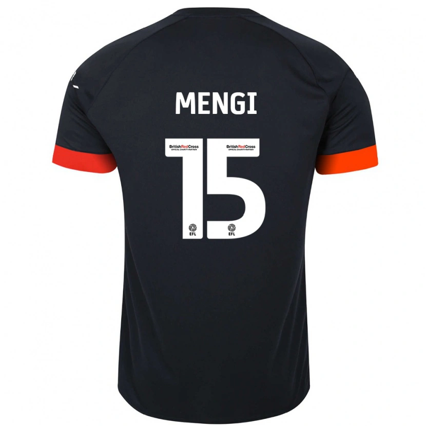 Danxen Barn Teden Mengi #15 Svart Orange Bortatröja Matchtröjor 2024/25 Tröjor T-Tröja