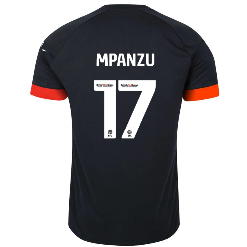 Danxen Barn Pelly Ruddock Mpanzu #17 Svart Orange Bortatröja Matchtröjor 2024/25 Tröjor T-Tröja