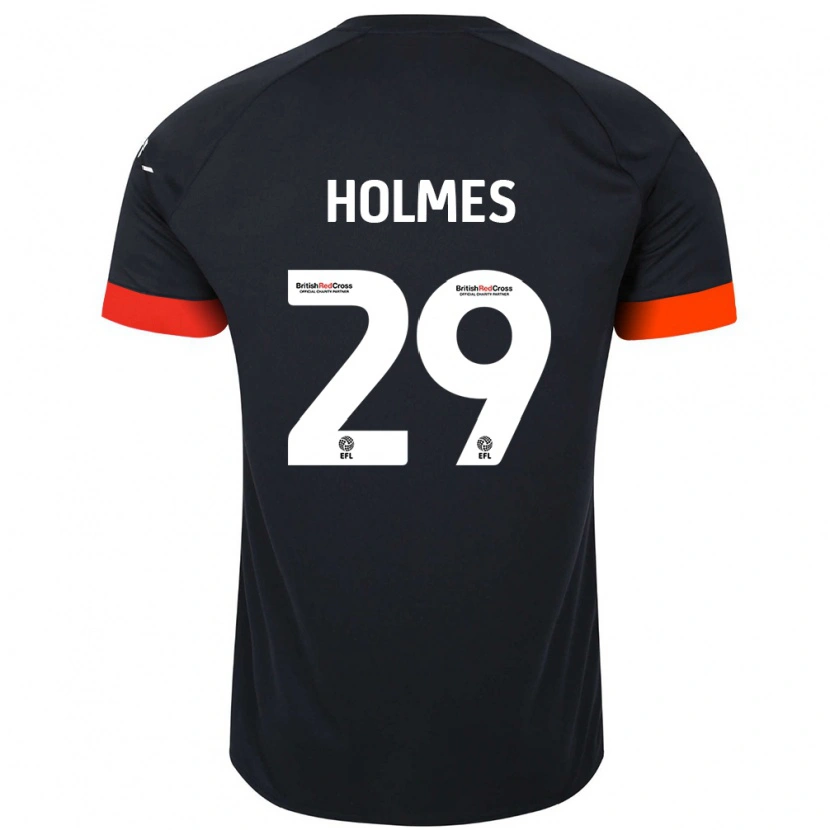 Danxen Barn Tom Holmes #29 Svart Orange Bortatröja Matchtröjor 2024/25 Tröjor T-Tröja