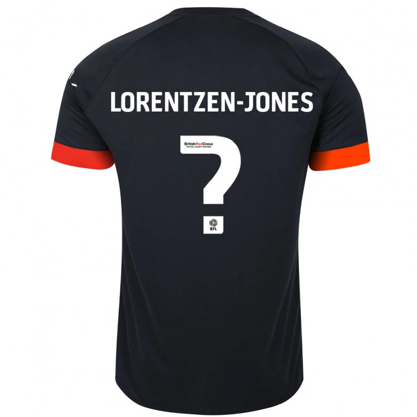 Danxen Barn Jack Lorentzen-Jones #0 Svart Orange Bortatröja Matchtröjor 2024/25 Tröjor T-Tröja