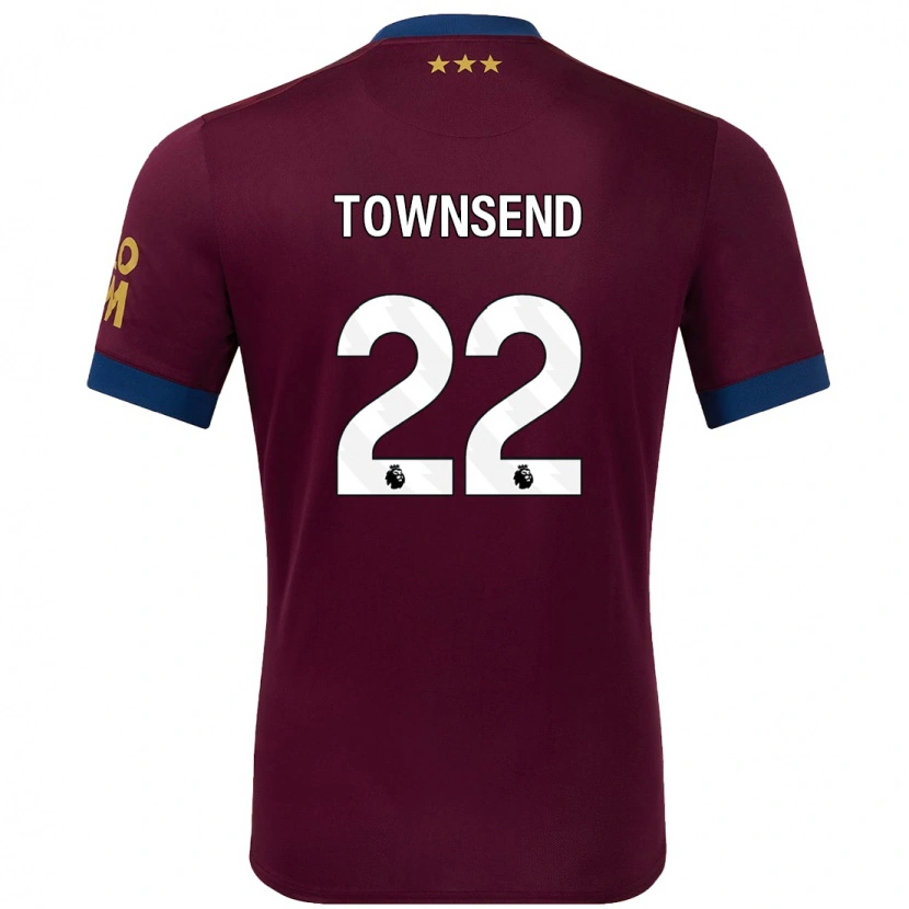 Danxen Barn Conor Townsend #22 Brun Bortatröja Matchtröjor 2024/25 Tröjor T-Tröja