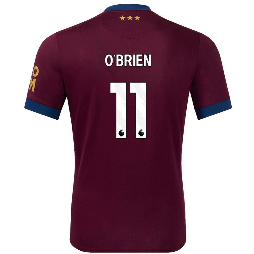 Danxen Barn Lucy O'brien #11 Brun Bortatröja Matchtröjor 2024/25 Tröjor T-Tröja