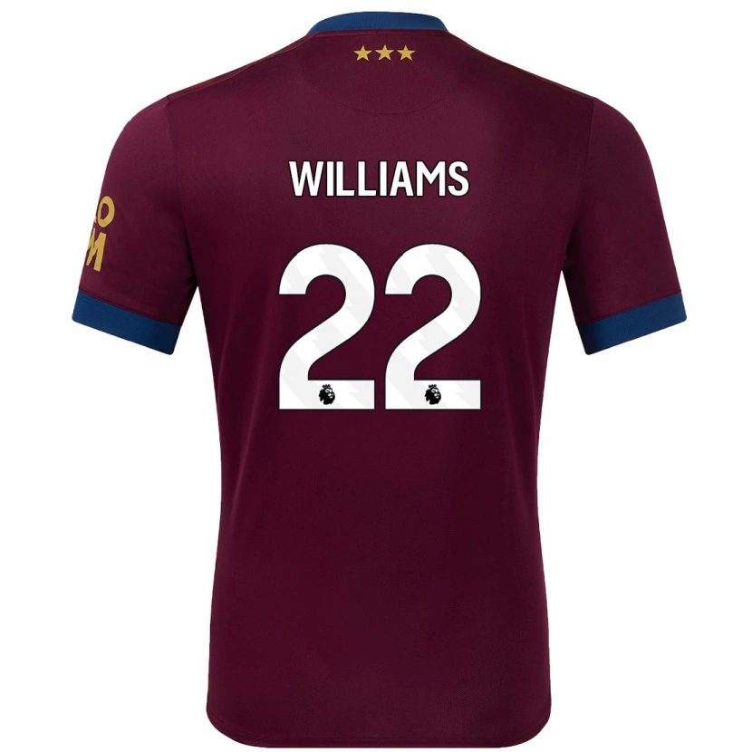 Danxen Barn Evie Williams #22 Brun Bortatröja Matchtröjor 2024/25 Tröjor T-Tröja