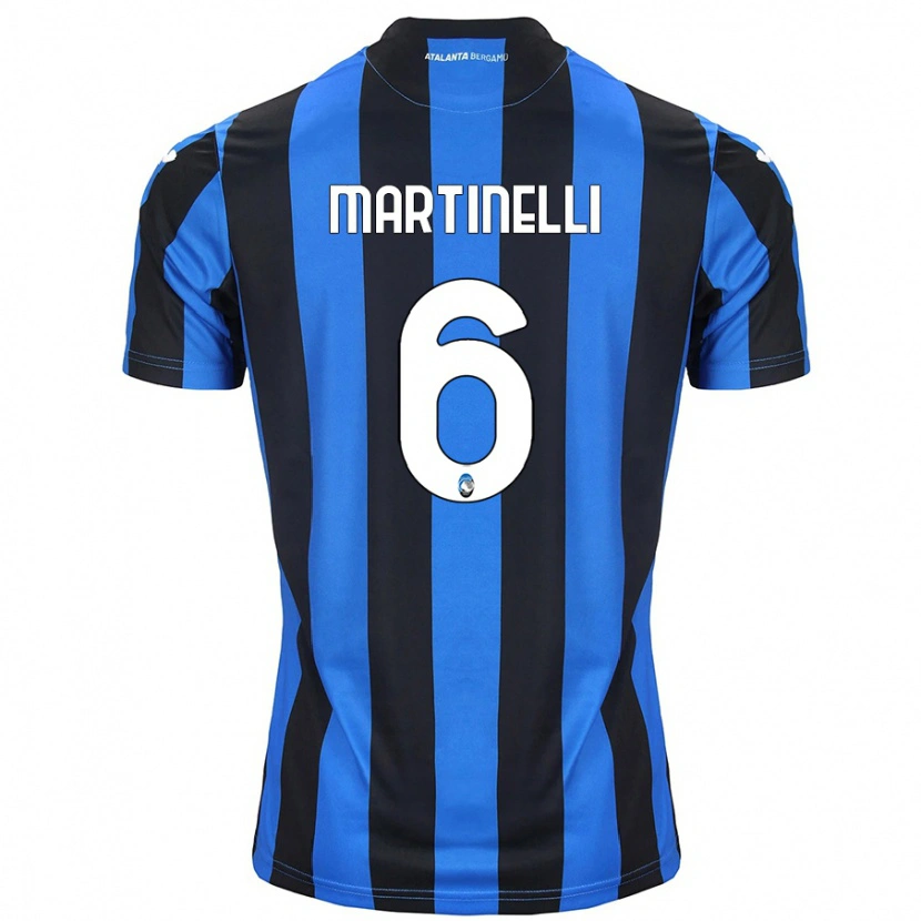 Danxen Män Gabriel Martinelli #6 Blå Svart Hemmatröja Matchtröjor 2024/25 Tröjor T-Tröja