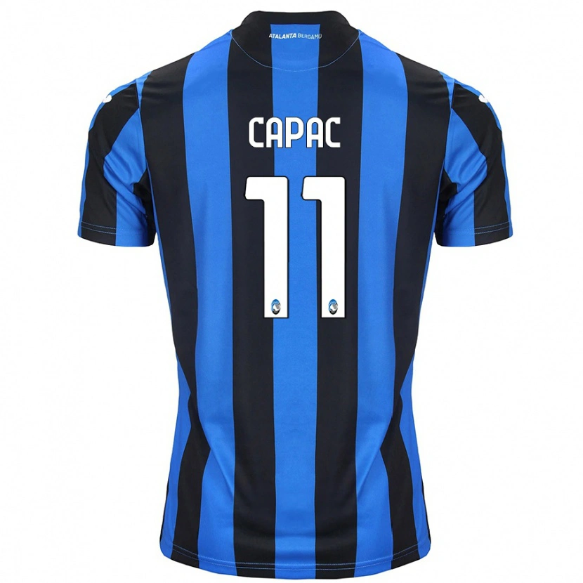 Danxen Män Alexandru Capac #11 Blå Svart Hemmatröja Matchtröjor 2024/25 Tröjor T-Tröja