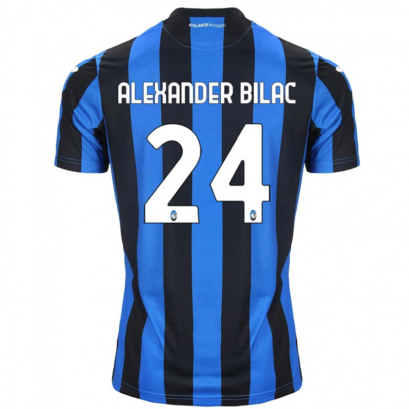 Danxen Män Max Alexander Bilac #24 Blå Svart Hemmatröja Matchtröjor 2024/25 Tröjor T-Tröja